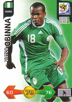 Victor Obinna Nigeria Panini 2010 World Cup #268